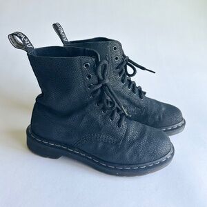 Dr. Martens Pascal Black Genuine Leather Combat Boots size 7
